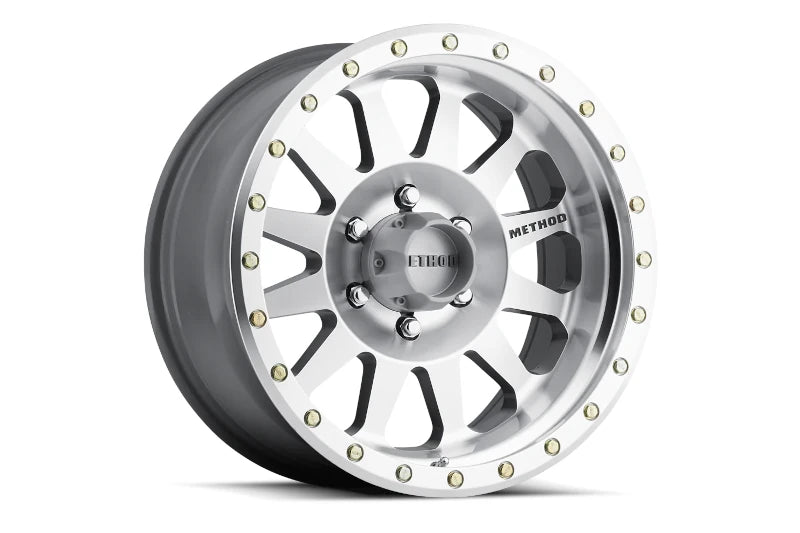 Method MR30478580300 304 Double Standard 17x8.5in Machined Clear Coat 0mm Offest Wheel | 1994-2024 Ram 2500/3500, 01-10 GM 2500/3500