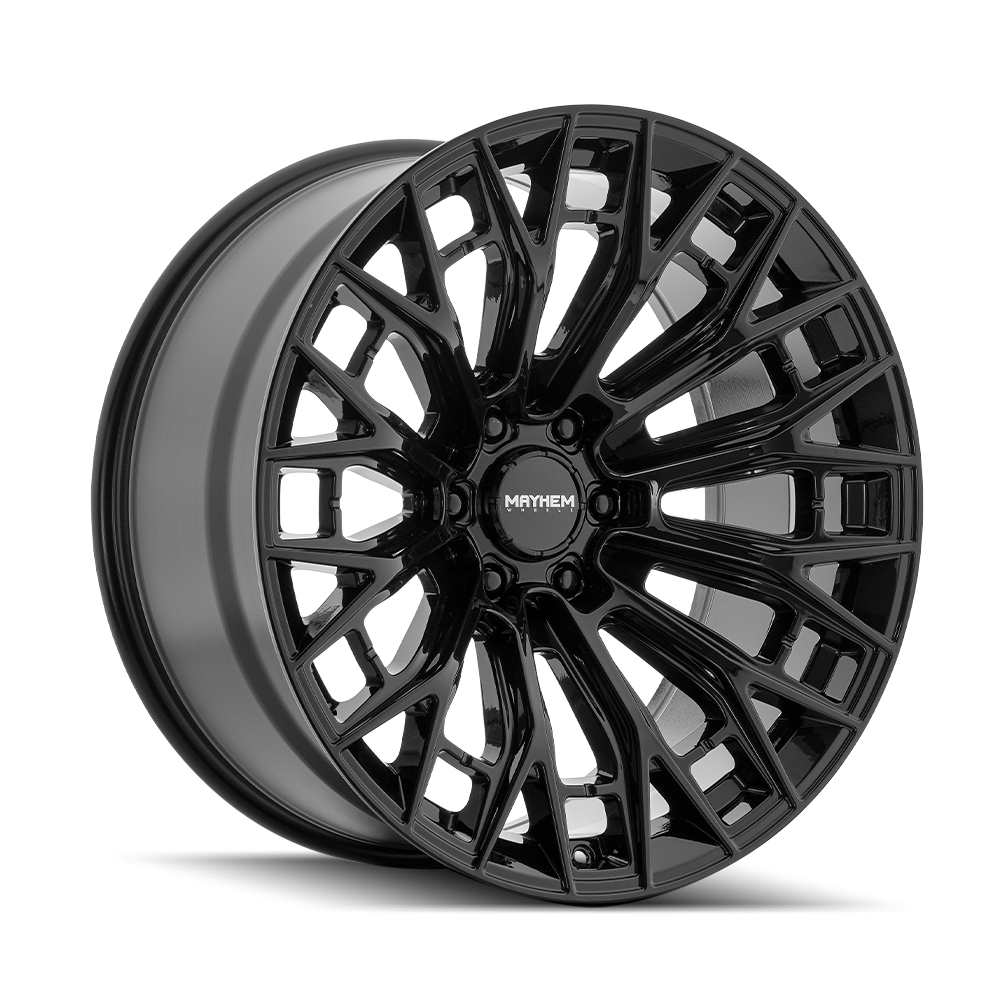 Mayhem Wheels 20x9" Cyclone Gloss Black - 0mm Offset Wheel | 2011-2026 GM Sierra/Silverado 2500HD/3500HD