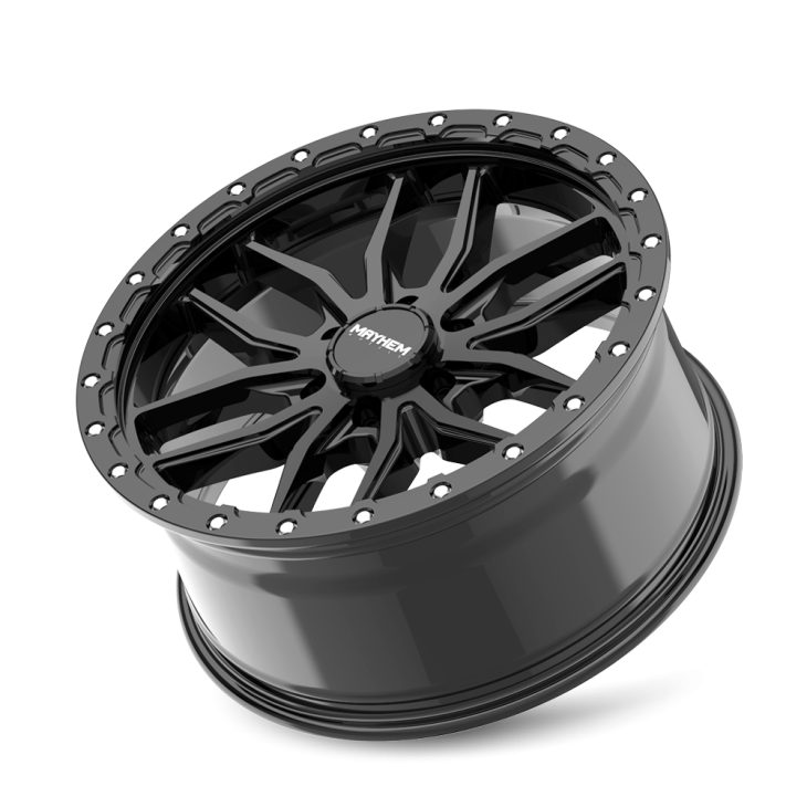 Mayhem Wheels 17x9" Vector Gloss Black - 18mm Offset Wheel | 2003-2026 Dodge RAM 2500/3500 SRW