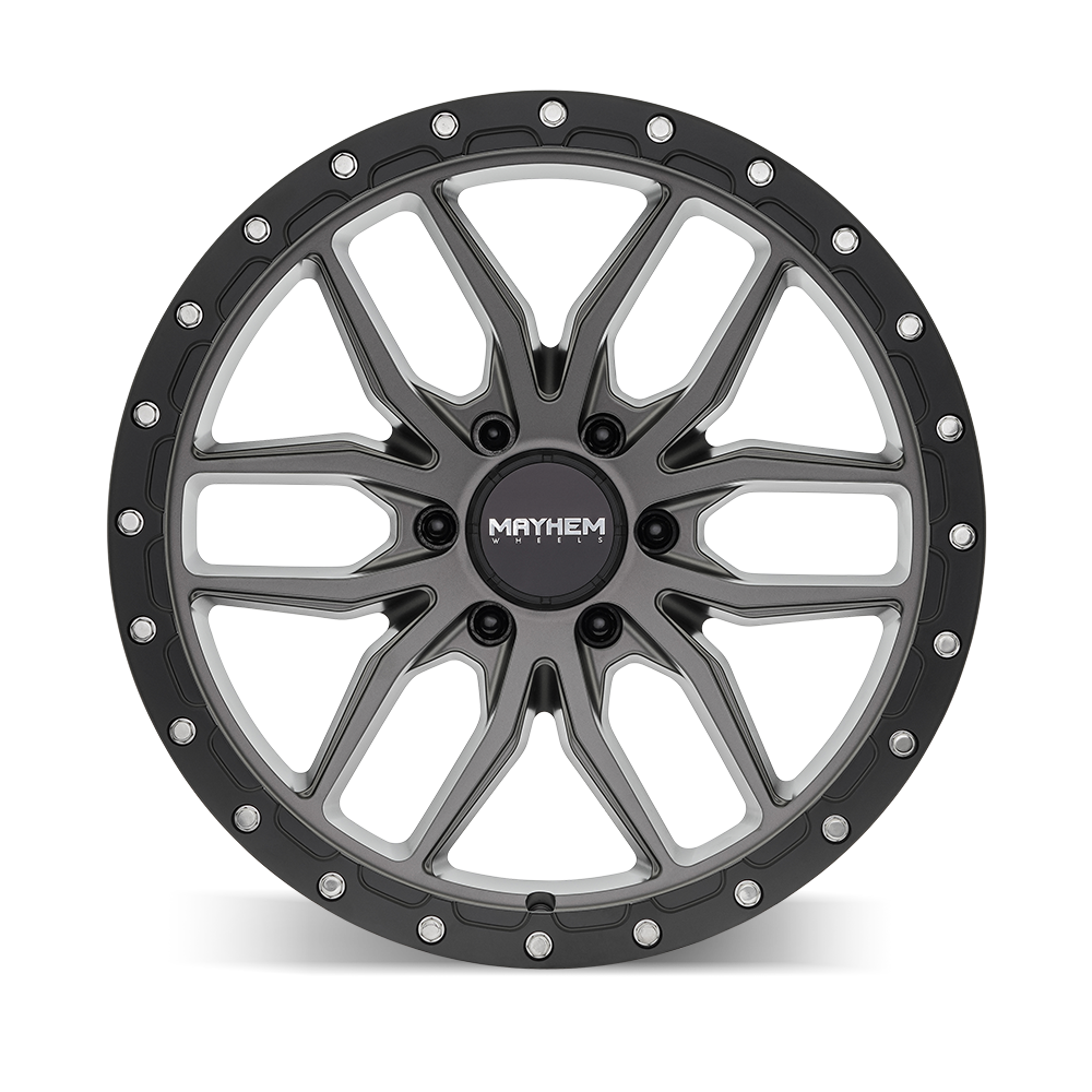 Mayhem Wheels 20x9" Vector Matte Gunmetal Black - 18mm Offset Wheel | 2003-2026 Dodge RAM 2500/3500 SRW