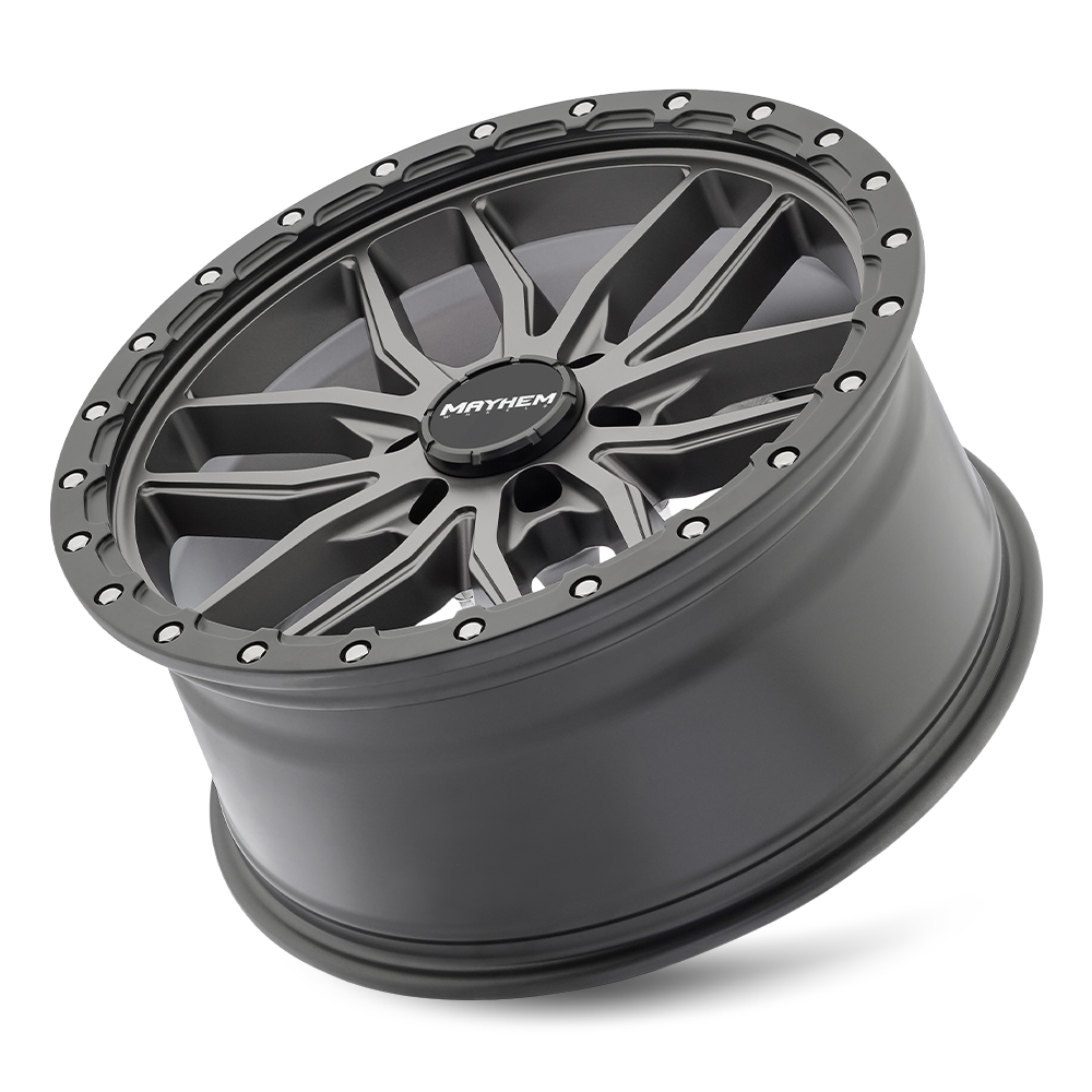 Mayhem Wheels 20x9" Vector Matte Gunmetal Black - 18mm Offset Wheel | 2003-2026 Dodge RAM 2500/3500 SRW