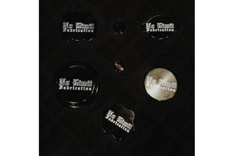No Limit Fab 67CSB20 Black Complete Cap Set | 2020-2024 Ford F250/F350 6.7L Powerstroke