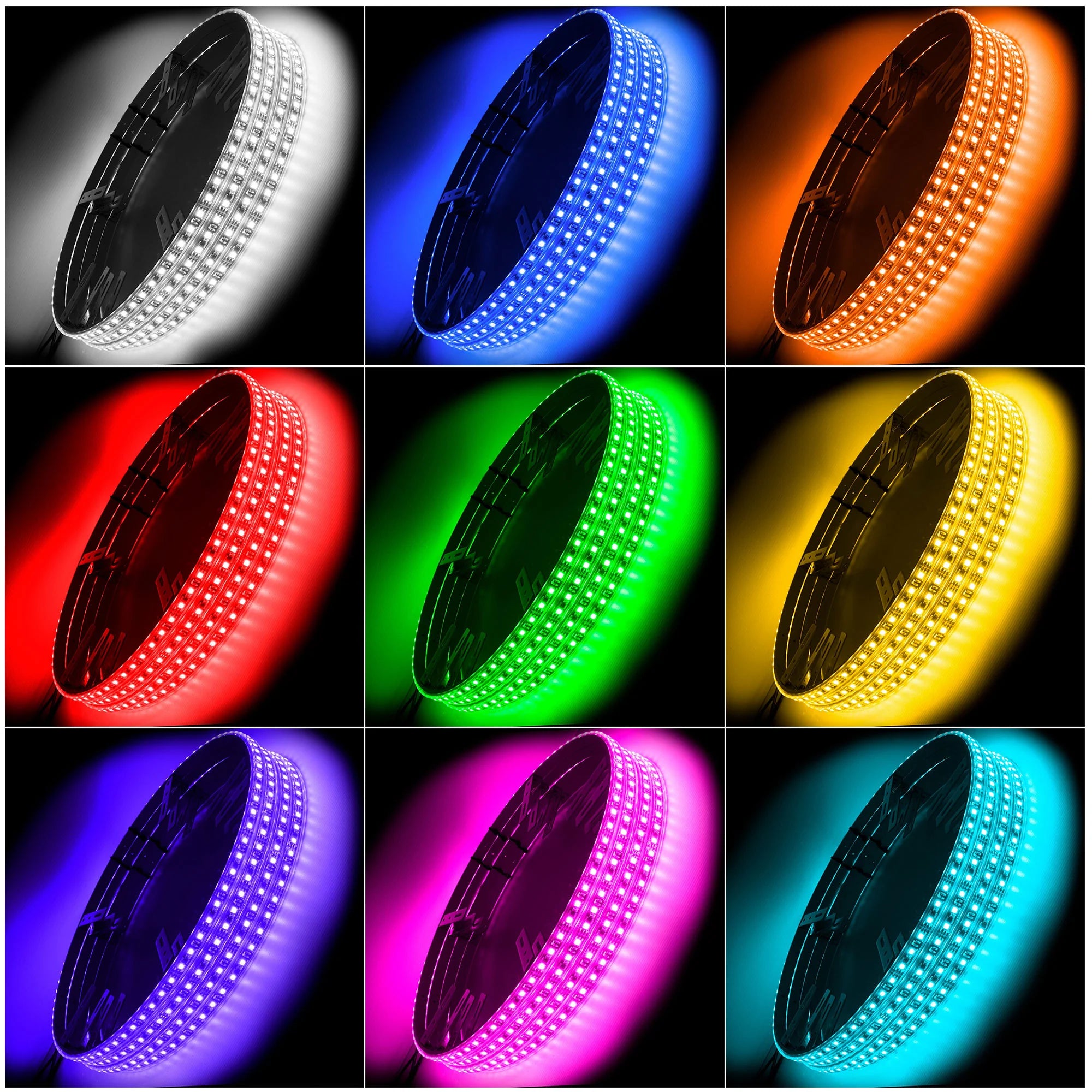 Oracle 4215-334 16.5 inch ColorShift Single Row LED Wheel Rings | Universal