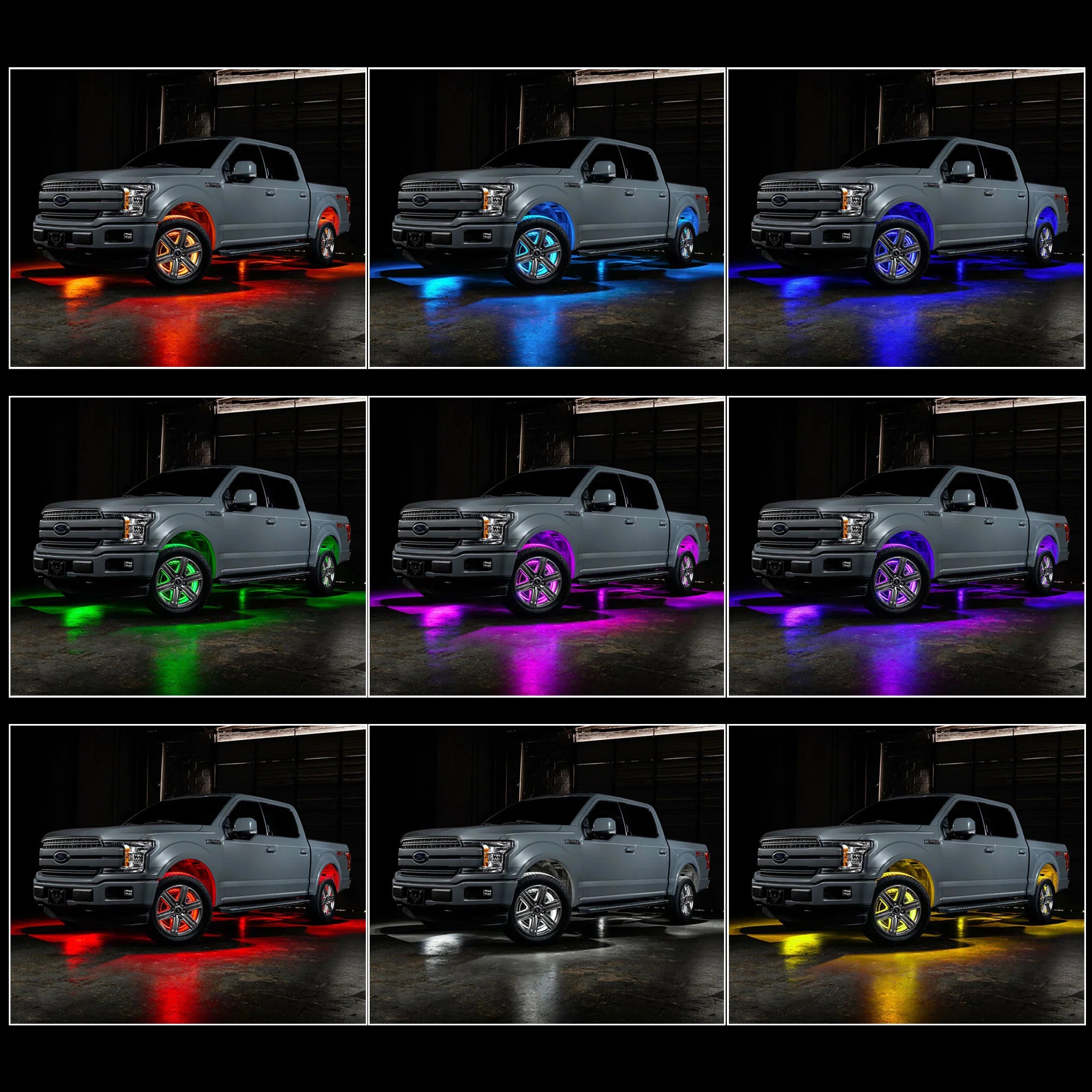 Oracle 4215-339 ColorShift RGB+W LED Wheel Rings | Universal