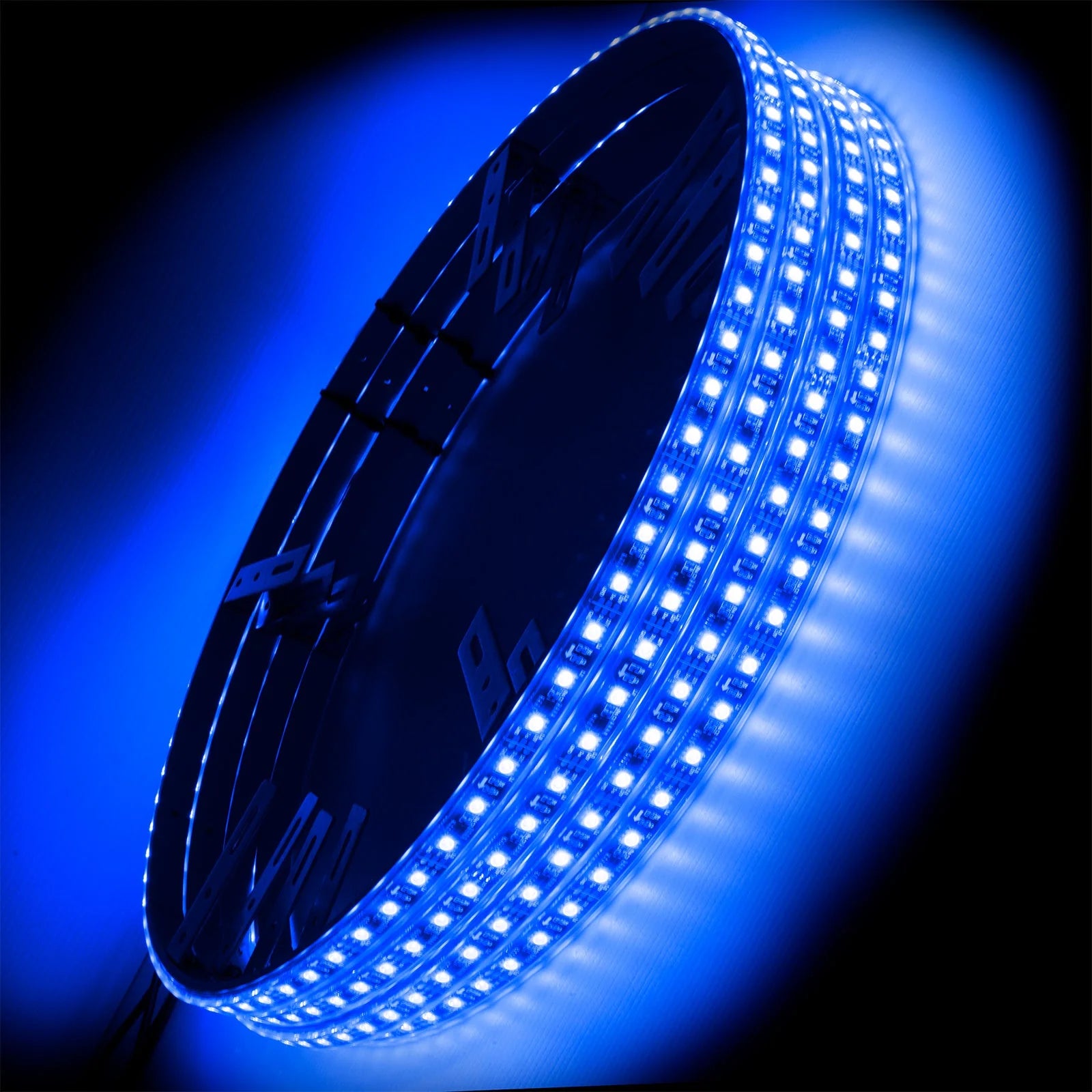 Oracle 4228-002 Double Row Blue LED Wheel Rings | Universal