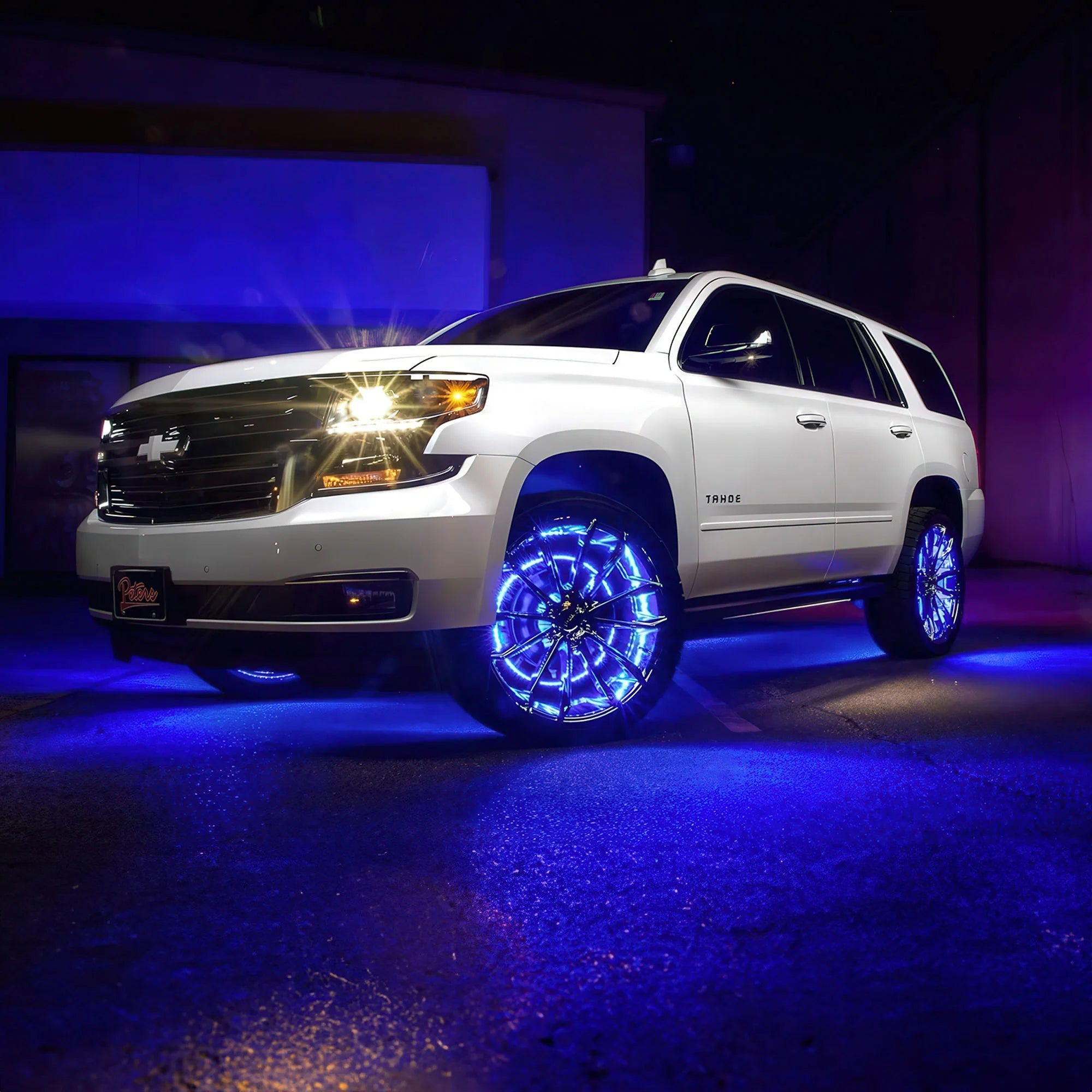 Oracle 4228-002 Double Row Blue LED Wheel Rings | Universal