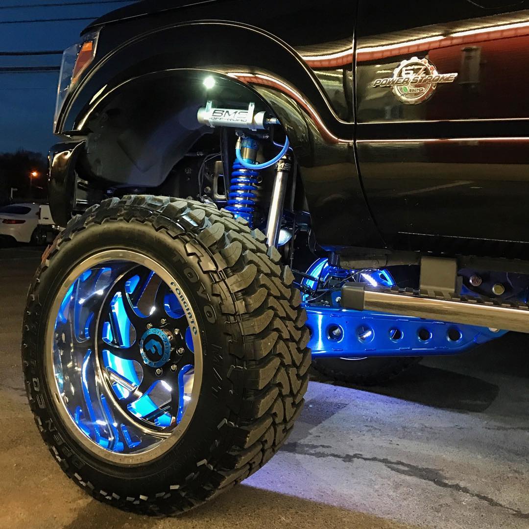 Oracle 4228-002 Double Row Blue LED Wheel Rings | Universal