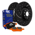 EBC Brakes S8KF1102 Stage 8 Dimpled & Slotted Front Brake Kit | 2011-2016 GM Silverado/Sierra 2500HD/3500HD