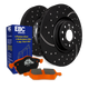 EBC Brakes S8KF1102 Stage 8 Dimpled & Slotted Front Brake Kit | 2011-2016 GM Silverado/Sierra 2500HD/3500HD