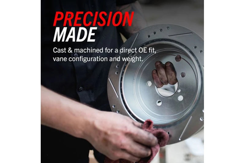 PowerStop AR82155XPR Evolution Drilled & Slotted Zinc Plated Rotors - Rear | 2011-2025 GM Silverado/Sierra 2500HD/3500HD