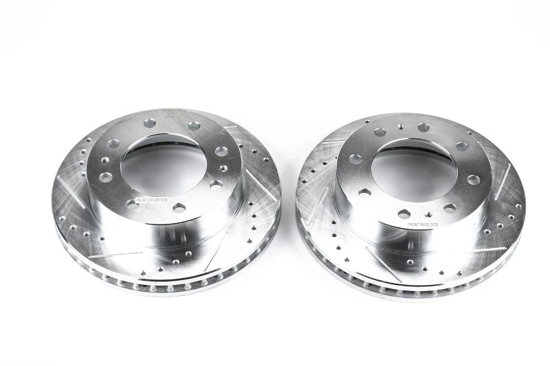 PowerStop AR8644XPR Evolution Drilled & Slotted Rear Rotors | 1999-2010 GM Silverado/Sierra 1500/2500HD/3500HD