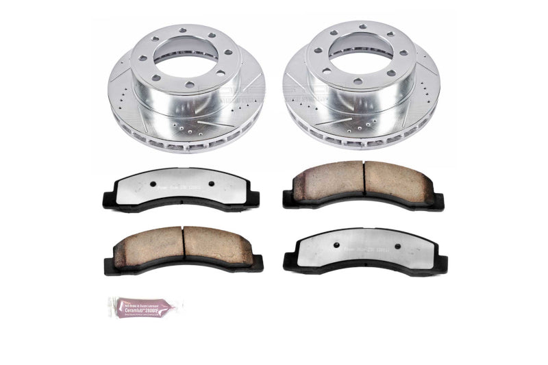 PowerStop K1905-36 Z36 Truck & Tow Front Brake Kit | 2001-2004 Ford F250/F350 Powerstroke 4WD