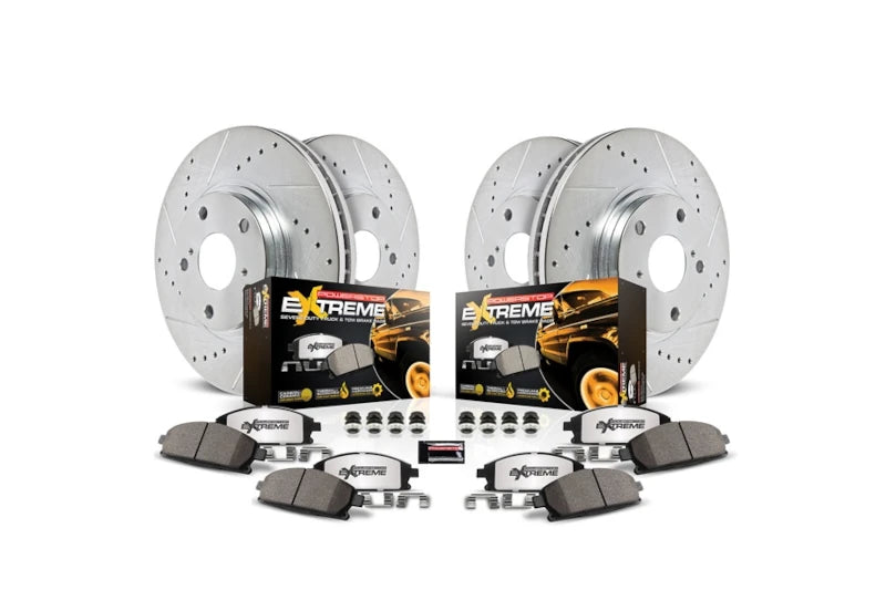 PowerStop K2073-36 Z36 Truck & Tow Front & Rear Brake Kit | 2001-2010 GM Silverado/Sierra 2500HD/3500HD