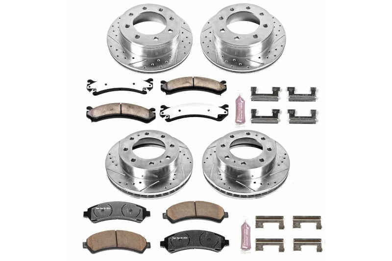 PowerStop K2073-36 Z36 Truck & Tow Front & Rear Brake Kit | 2001-2010 GM Silverado/Sierra 2500HD/3500HD