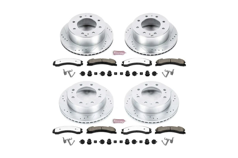 PowerStop K6992-36 Z36 Truck & Tow Brake Front & Rear Kit | 2015-2019 GM Silverado/Sierra 2500HD/3500HD