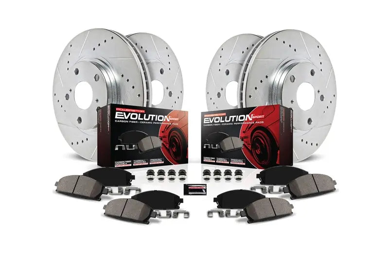 PowerStop K8640 Z23 Evolution Sport Front & Rear Brake Upgrade Kit | 2020-2024 RAM 2500