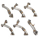 PPE 116119100 Passenger Side Up-Pipe for Exhaust Manifolds CA Version | 2002-2004 GM Silverado/Sierra 2500HD/3500HD 6.6L Duramax