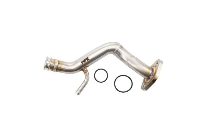 PPE 119000630 Coolant Bypass Tube - Water Pump to Thermostat Housing (Polished) | 2001-2005 GM Silverado/Sierra 2500HD/3500HD 6.6L Duramax