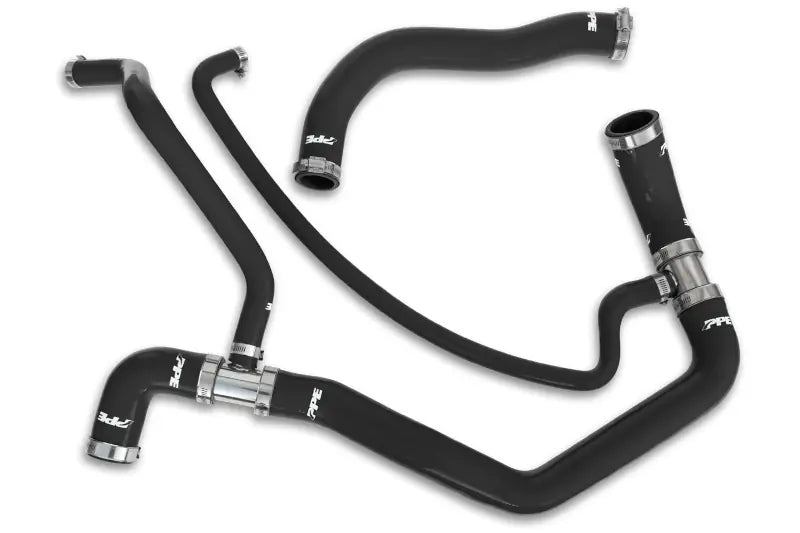 PPE 119020100 Upper & Lower Black Coolant Hose Kit | 2001-2005 GM Silverado/Sierra 2500HD/3500HD 6.6L Duramax