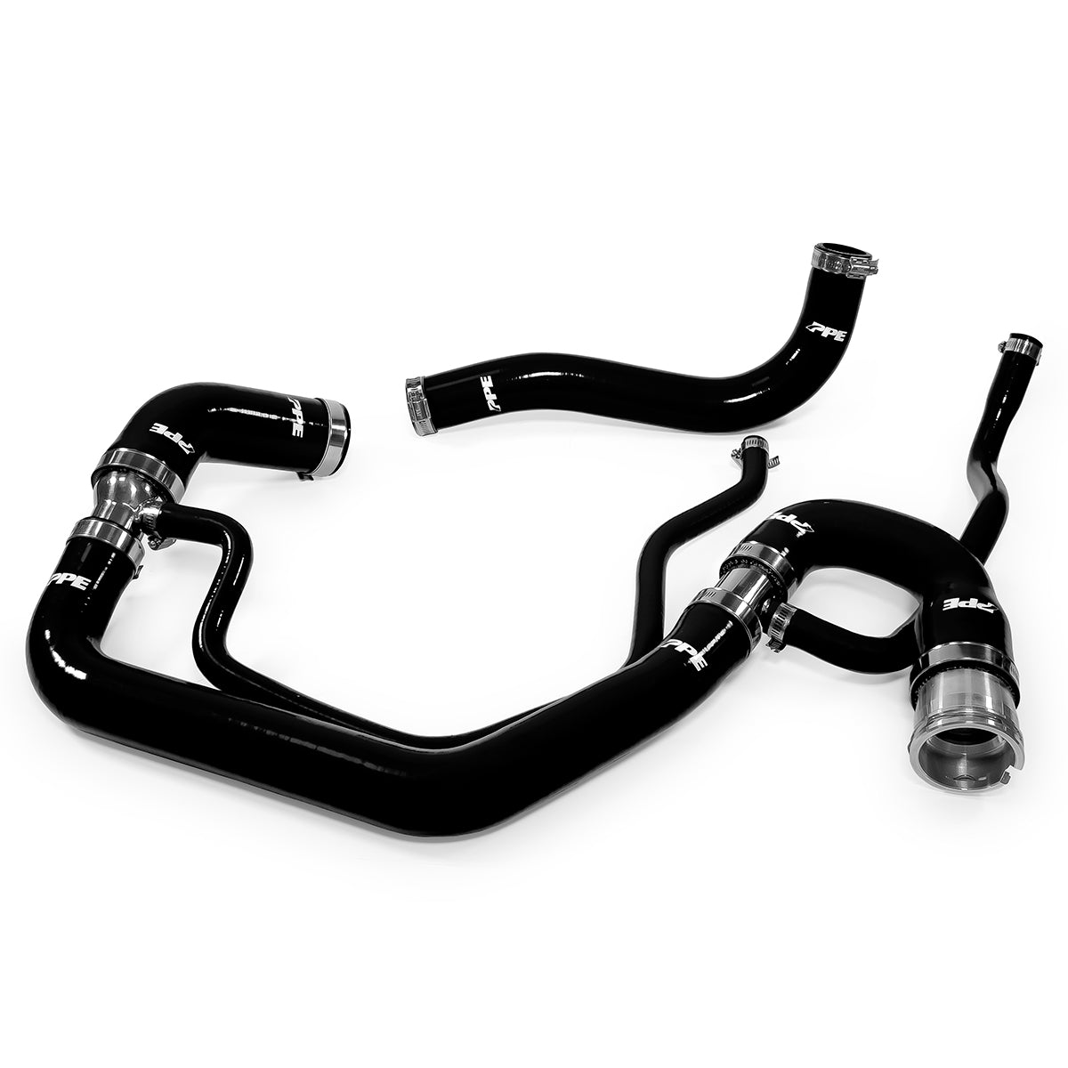 PPE 119020200 Black Upper & Lower Coolant Hose Kit | 2006-2010 GM Silverado/Sierra 2500HD/3500HD 6.6L Duramax
