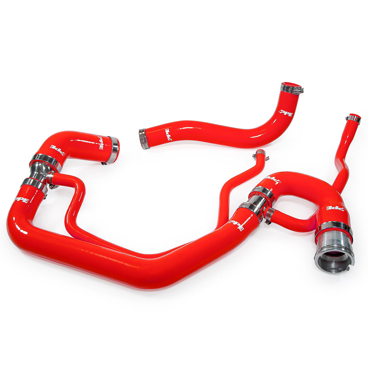 PPE 119025200 Upper & Lower Coolant Hose Kit - Orange | 2006-2010 GM Silverado/Sierra 2500HD/3500HD 6.6L Duramax