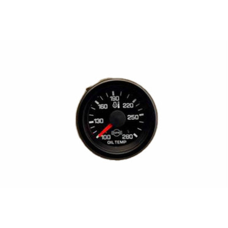Isspro R5659R EVA 100-280F Trans Oil Temperaure Gauge - Black Face Red Pointer | Universal