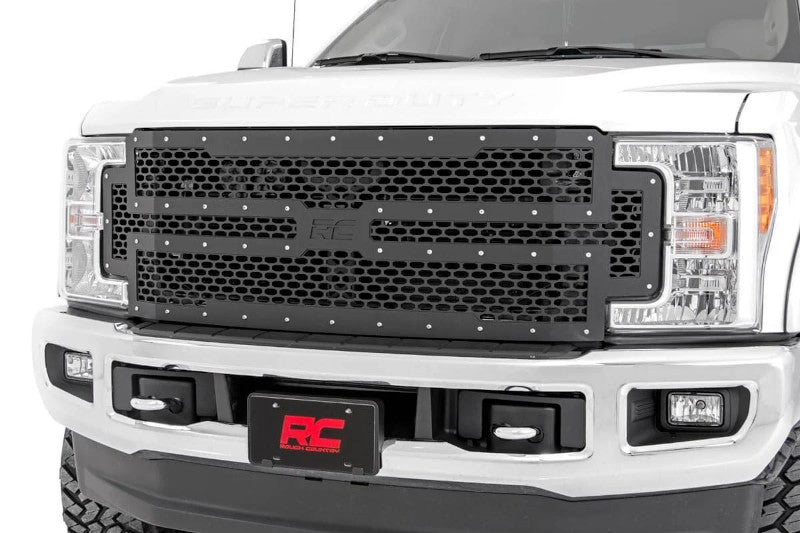 Rough Country 70213 Mesh Grille Kit | 2017-2019 Ford F250/F350