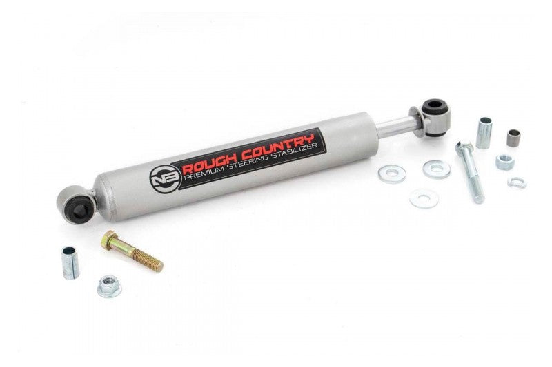 Rough Country 8731130 Steering Stabilizer | 2011-2015 GM Silverado/Sierra 2500HD/3500HD 6.6L Duramax