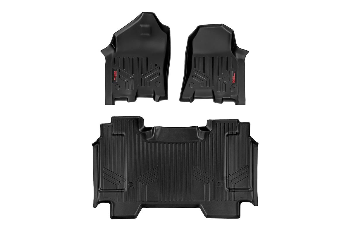 Rough Country M-31412 Heavy Duty Floor Mats Front/Rear | 2019 RAM 1500
