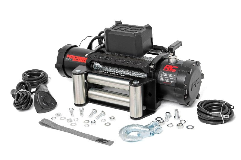 Rough Country PRO12000 12,000lb PRO Series Electric Winch with Steel Cable | Universal