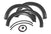 Rough Country S-F20231-RCGB Sport Fender Flares (Gloss Black) | 2023-2026 Ford F250/F350 Super Duty