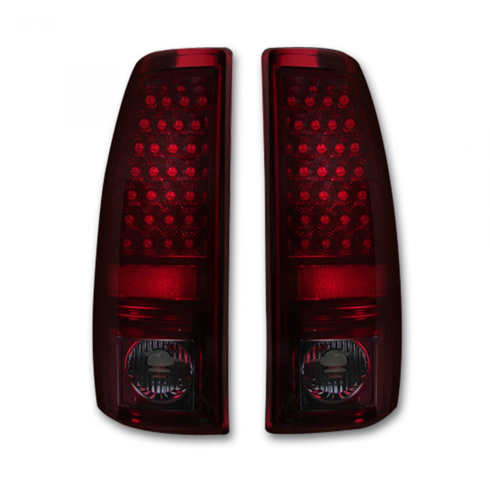 Recon 264173RD Red LED Tail Lights Fits | 1999-2007 GM Silverado/Sierra 2500HD/3500HD