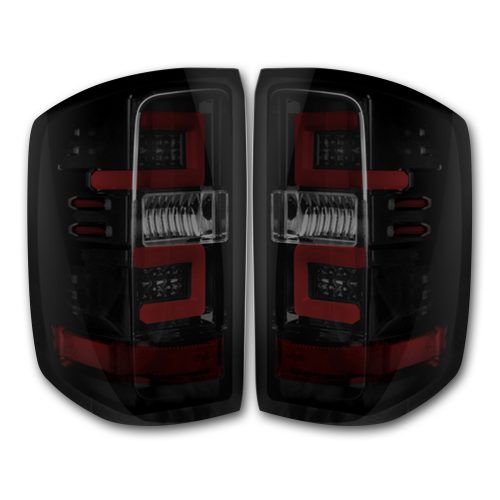 Recon 264238BK OLED Tail Lights with Smoked Lens | 2014-2019 Silverado 1500/2500HD/3500HD