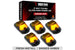Recon 264342BKHPAM 5-Piece Front & Rear Amber Cab Light Set w/ Smoked Lens | 2017-2025 Ford F250/F350 Super Duty w/o Factory Cab Lights