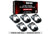 Recon 264342BKHPWH 5-Piece Front & Rear White Cab Light Set w/ Smoked Lens | 2017-2025 Ford F250/F350 Super Duty w/o Factory-Installed Cab Roof Lights