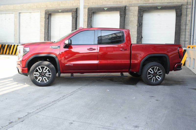 Go Rhino 20404887T E1 Electric Running Board Kit (Bedliner) | 2020-2023 GM Silverado/Sierra 1500/2500HD/3500HD Crew Cab