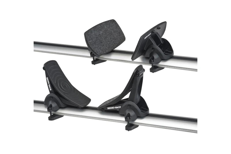 Rhino Rack JA81 Black Vortex 2500HD 2-Bar Roof Rack | 2020-2025 GM Silverado/Sierra 2500HD/3500HD 6.6L Duramax