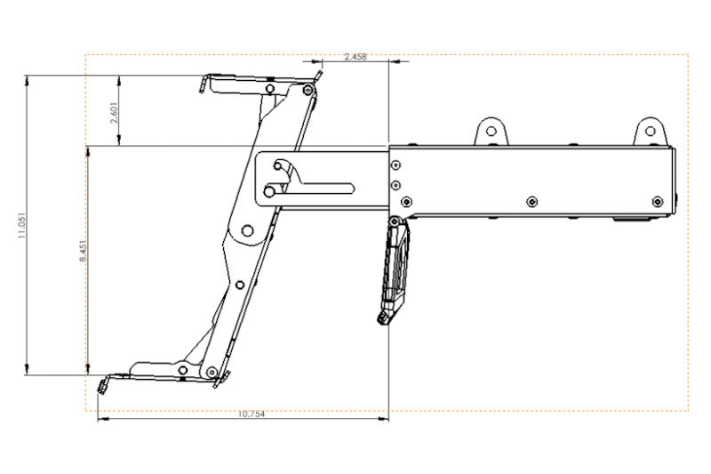 Rock Slide RS-910 R-STEP 9 inch Wide Bedstep Attachment Bracket (Driver's Side) | 2017-2022 Ford F250/F350 6.7L Powerstroke