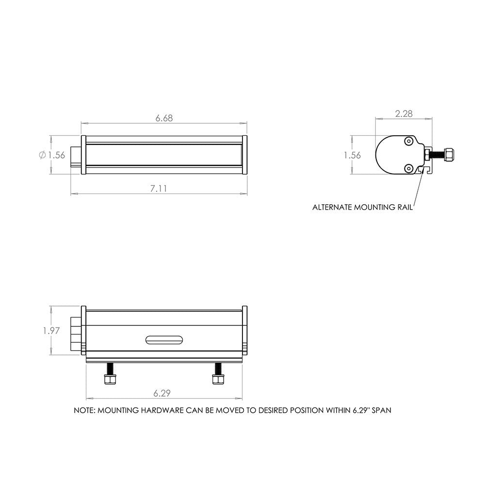 Baja Designs 100601 6 inch Light Bar RTL-M | Universal