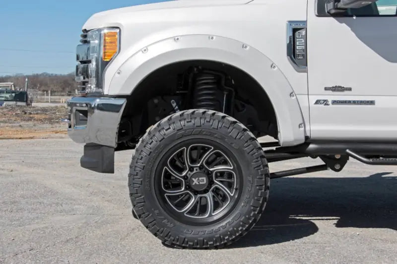 Rough Country F-F21112A Pocket Fender Flares | 2017-2022 Ford F250/F350