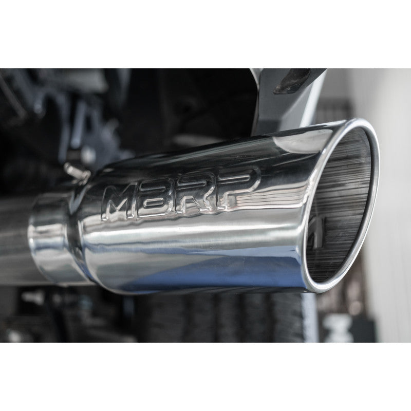 MBRP S5149AL 4 inch Aluminized Cat Back Single Side Exit Exhaust System | 2014-2025 RAM 2500/3500 6.4L HEMI