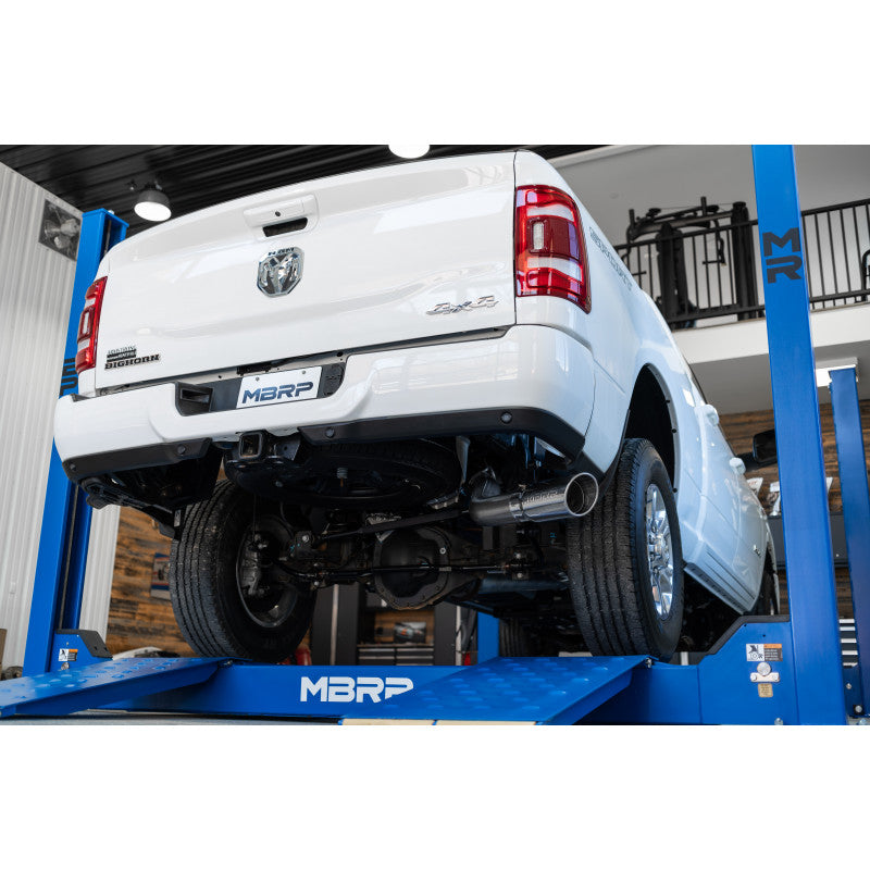 MBRP S5149AL 4 inch Aluminized Cat Back Single Side Exit Exhaust System | 2014-2025 RAM 2500/3500 6.4L HEMI