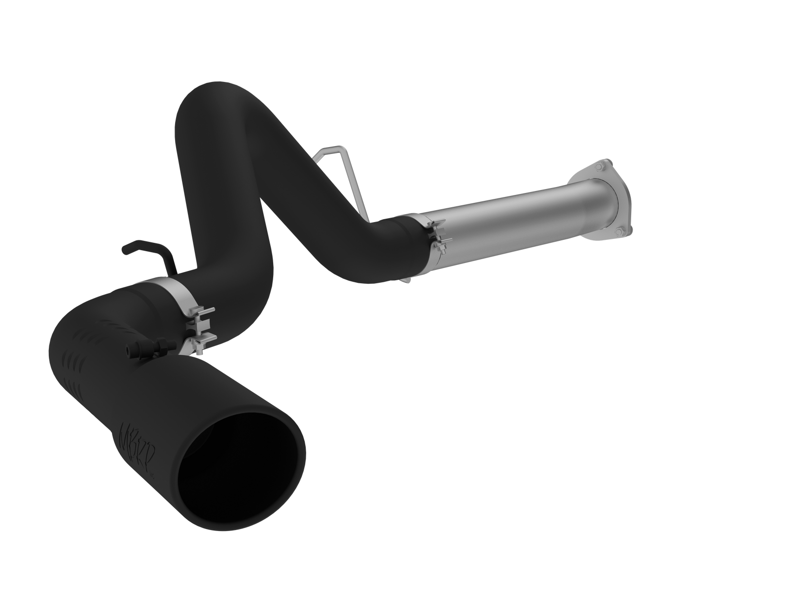 MBRP S6026BLK 4 inch Filter Back Single Side - Black Coated | 2007-2010 GM Silverado/Sierra 2500HD/3500HD 6.6L Duramax
