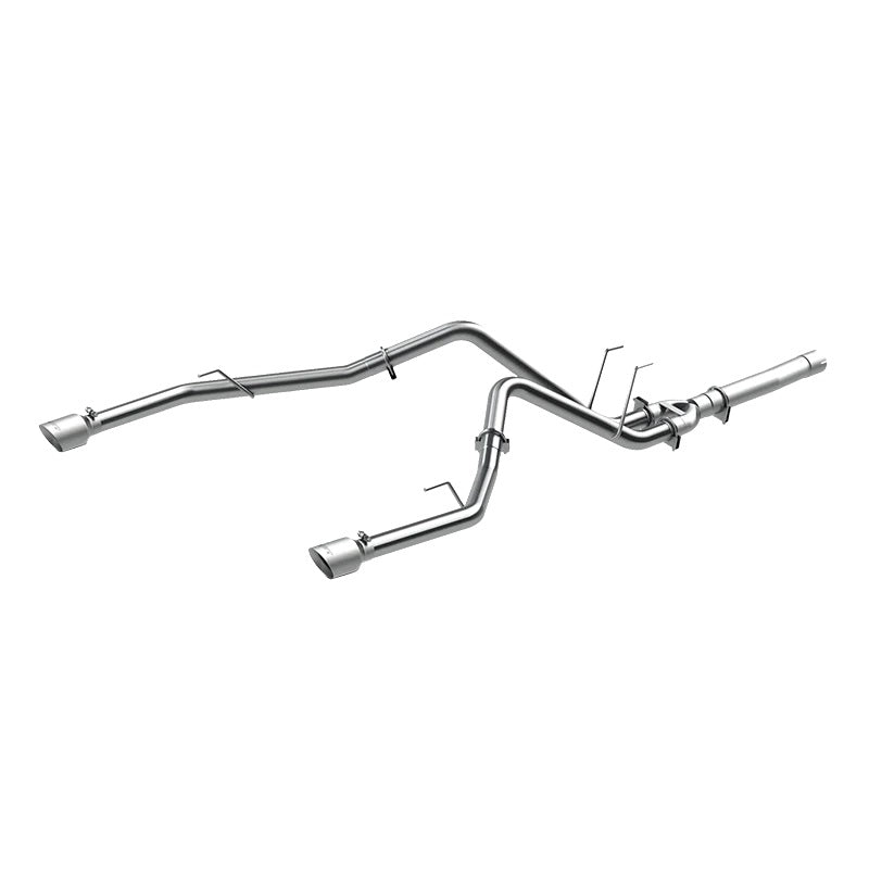 MBRP S6171AL 2.5 inch DPF Back Aluminized Dual Split Rear Exit Exhaust Kit | 2014-2018 RAM 1500 3.0L EcoDiesel