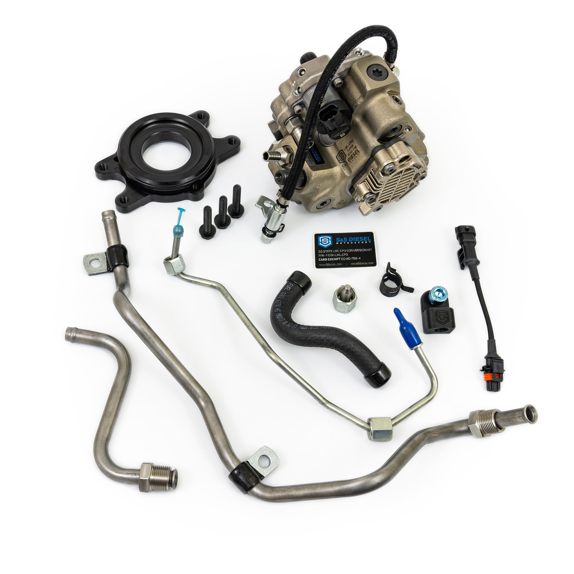 S&S Diesel LML-CP3-CARB 50 State CP3 Conversion Kit with Pump | 2011-2016 GM Silverado/Sierra 2500HD/3500HD 6.6L Duramax LML