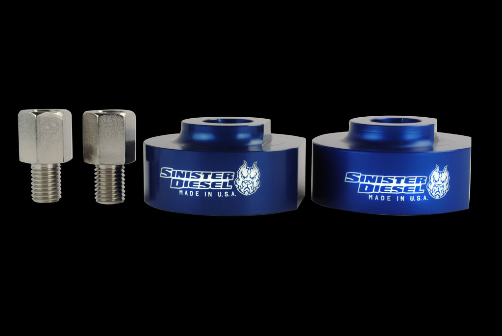 Sinister SD-0415LVL-BLU Blue Leveling Kit | 2004-2015 Ford F250/F350 6.7L Powerstroke 2WD