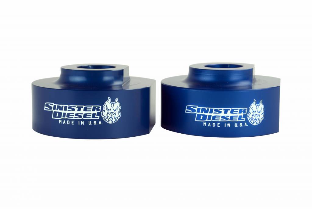 Sinister SD-0415LVL-BLU Blue Leveling Kit | 2004-2015 Ford F250/F350 6.7L Powerstroke 2WD