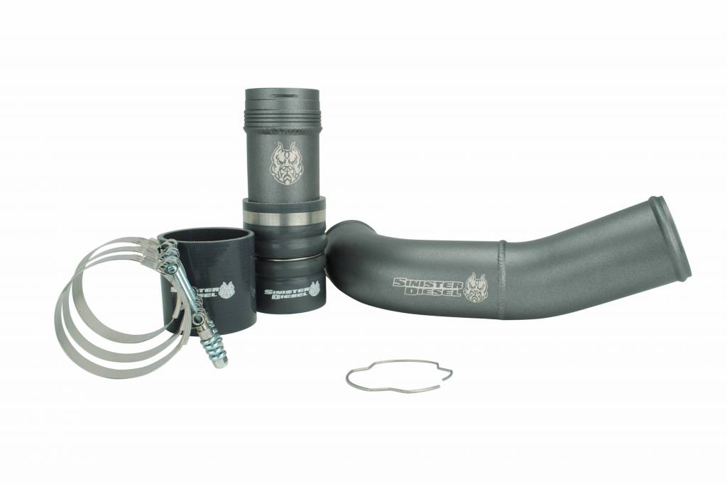 Sinister SD-6.7PIPH11-GRY Hot Side Intercooler Pipe Kit Gray Finish | 2011-2021 Ford F250/F350 6.7L Powerstroke