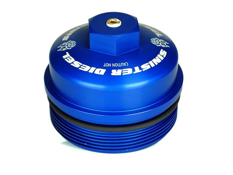 Sinister SD-OFC-FORD-03 Oil Filter Cap | 2003-2010 Ford F250/F350 6.0L/6.4L Powerstroke