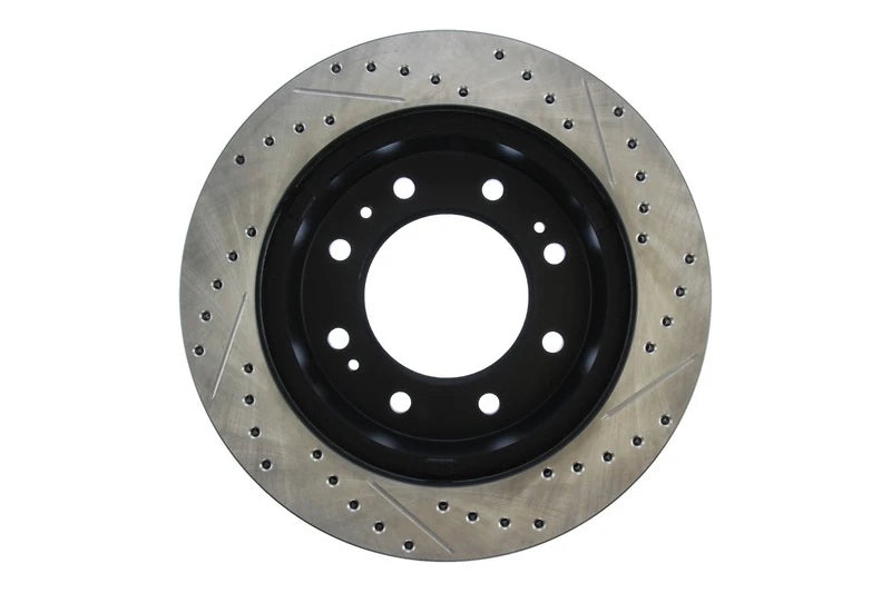 StopTech 127.66077l Sport Slotted & Drilled Rear Rotor (Left) | 2011-2019 GM Silverado/Sierra 2500HD/3500HD